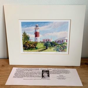 Beautiful Art Print of St. David’s Lighthouse in Bermuda by Diana Amos
